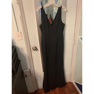 V neck prom dress